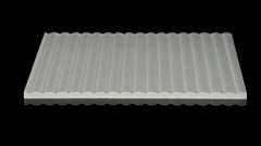 5mm Reeded Opal Acrylic Sheet Cut To Size