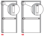 Exidor 404/405 Touch Bar 3 Point Panic Bolt with Vertical Latches