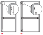 Exidor 418/419 Touch Bar 3 Point Panic Bolt with Horizontal Latches