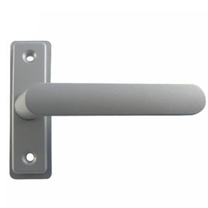 Adams Rite 4568 Lever Handle c/w Cam Plug Silver