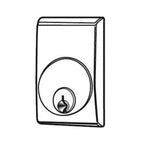 Adams Rite 8650-130 Silver Cylinder Escutcheon