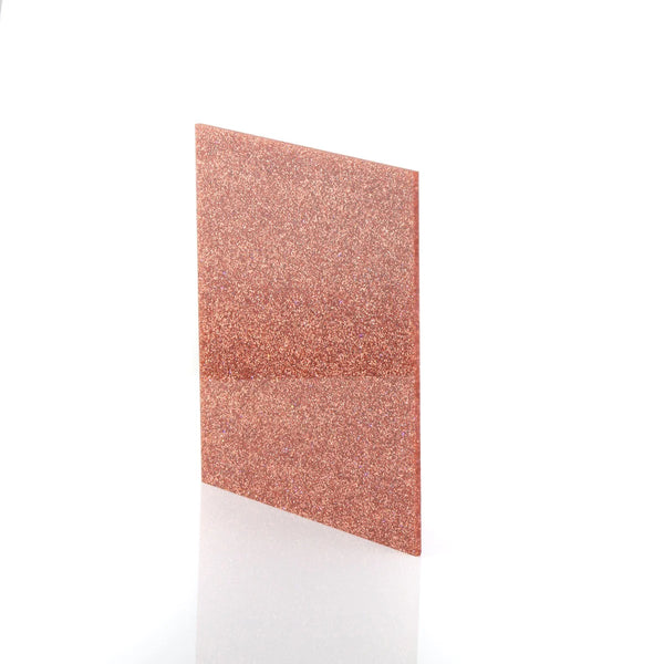 3mm Copper Glitter Acrylic Sheet Cut To Size