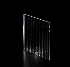 5mm Reeded Clear Acrylic Sheet Cut To Size