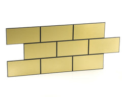 3mm Brushed Gold Effect Splashback Cut To Size