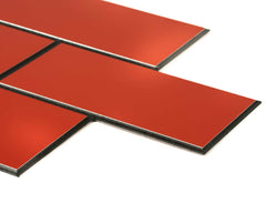 3mm Red Effect Splashback Cut To Size