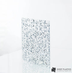 3mm Fleck Silver Glitter Acrylic Sheet Cut To Size