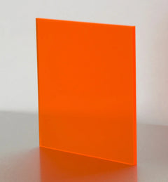 Orange Fluorescent Acrylic Sheet Cut To Size