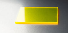 3mm Yellow Fluorescent Acrylic Sheet Cut To Size