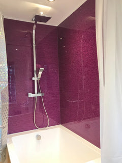 3mm Pink Glitter Acrylic Sheet Cut To Size