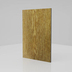 4mm Natural Oak Matt Aluminium