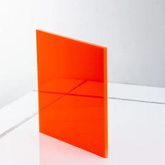 Orange Fluorescent Acrylic Sheet Cut To Size
