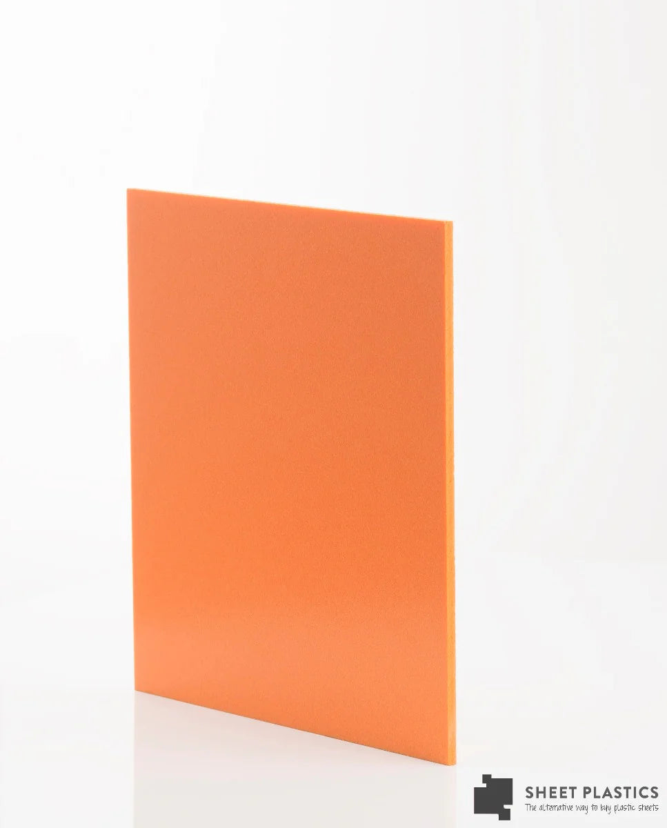 Matt Orange Foam Pvc Sheet Cut To Size