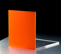 Orange Frosted Acrylic Cut To Size