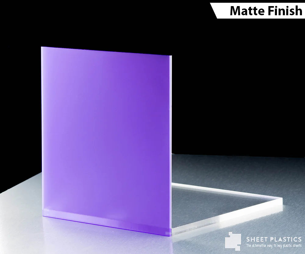 Purple Frosted Acrylic Cut To Size