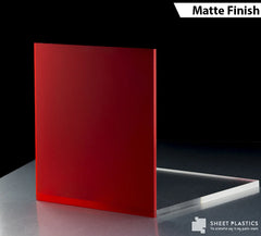Red Frosted Acrylic Cut To Size